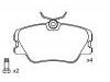 Bremsbelagsatz, Scheibenbremse Brake Pad Set:000 420 99 20