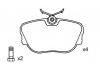 Bremsbelagsatz, Scheibenbremse Brake Pad Set:001 420 81 20